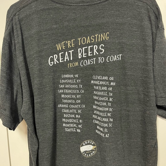 Goose Island, beer, migration, week, gray extra large T-shirt. - Picture 3 of 4